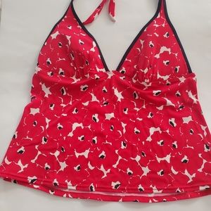 Victoria's Secret Red Floral Swim Top